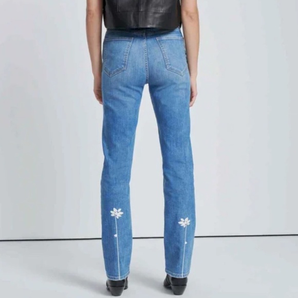 NWT 7 FOR ALL MANKIND EASY SLIM HIGH WAIST JEANS  IN DREAM - 24 - Picture 1 of 17